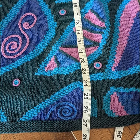 Abstract 90s Sun Prints sweater M - Picture 10 of 12